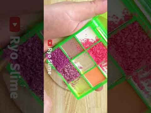 【#2】Slime Coloring with Purple Makeup! #shorts