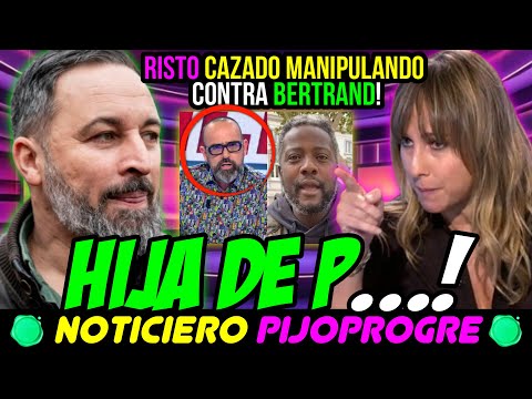 Los ACTIVISTAS ANTI VOX RISTO y ANA PARDO de VERA sacan SU LADO RACISTA con BERTRAND! GENTUZA!