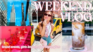 Weekend in My Life in NYC 💄✨ | Glam, Brand Event, Date Night, Seeing My Little | Lauren Norris