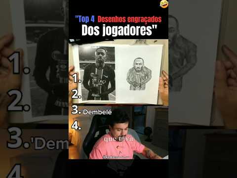 Rankeando Desenhos Engraçados de Jogadores🤣 parte 5 #shorts #futebol #memes #ranking