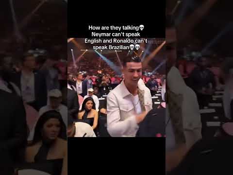 Ronaldo MEETS Neymar at Fury V Usyk 💀