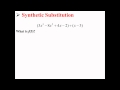 Exploring the Remainder Theorem and Synthetic Substitution