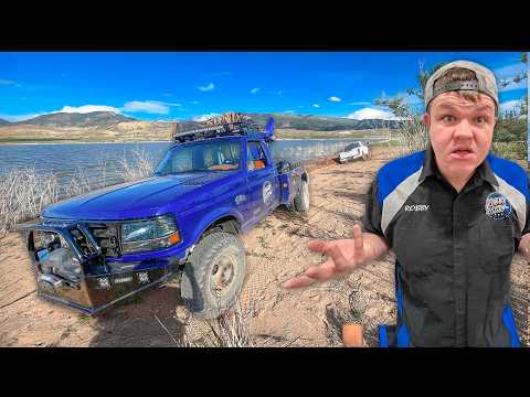 The WORST Mud F-350 Buried To The Frame At The Lake!