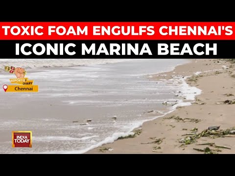 YouTube video thumbnail: Chennai Chokes: Toxic Foam and Potholes Expose Civic Failure After Rains
