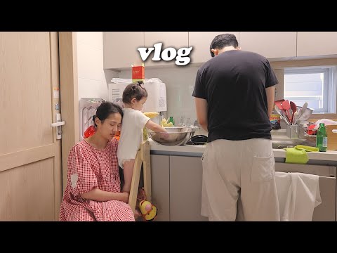 vlog 엄마 조금만 쉴게.. 옥수수50개 사고 코스,나이키 터는 브이로그🛍️ (수다쟁이 30개월)