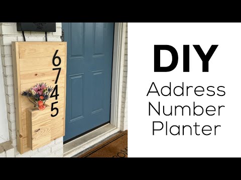 DIY Wall Planter with Address Numbers | Easy Front Porch Upgrade!
