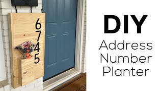 DIY Wall Planter with Address Numbers | Easy Front Porch Upgrade!