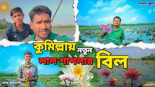 কুমিল্লায় নতুন এতো সুন্দর লাল শাপলার বিল 😱 My First Vlog | Vlog Video | New vlog video