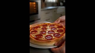 This pizza went from fresh out of the oven to Arctic artifact in seconds 🍕🧊