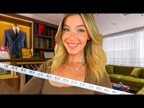 ASMR FOR MEN | VERY Realistic Tailor Suit Fitting & Measuring 📏 Ft. Softly Spoken Personal Attention