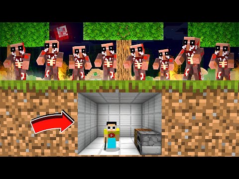 Trapped For 100 Days in a Minecraft Zombie City (HINDI) #1