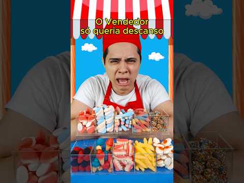 O vendedor só queria descanso 😅 #humor #satisfying #mukbang