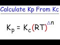 Equilibrium Constants: Kp and Kc