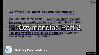 Ozymandias Part 2