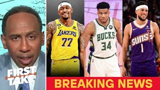FIRST TAKE | Stephen A. discusses Giannis stay with Bucks? Booker's extension and Beal to Lakers?