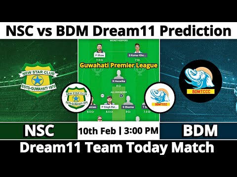 NSC vs BDM Dream11 Prediction | Dream11 Team Of Today Match | Dream11 Prediction Today Match