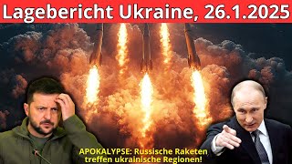 Ukraine-Bericht, 26.1.2025: HÖLLE: Russland beschießt ukrainische Gebiete mit ballistischen Raketen!