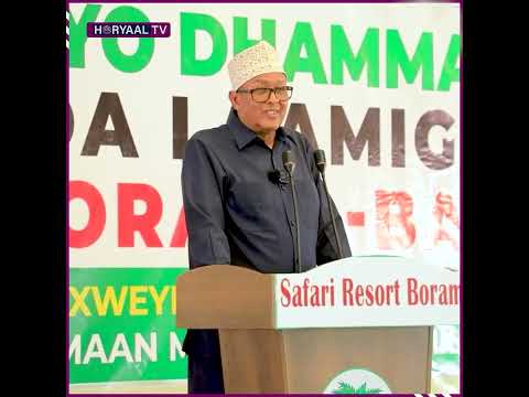 "Waxaanu Dhagax Dhigaynaa Madaarka Boorama, Gobolka 4 Mashruuc ayaan.." Madaxweynaha Somaliland