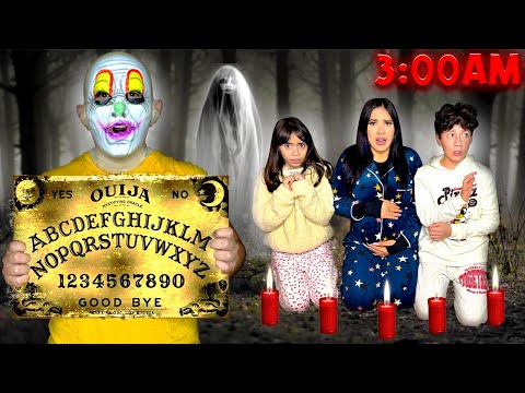 JUGAMOS A LA OUIJA EN MEDIO DEL BOSQUE! *A las 3 AM* 😰😖 | Karla Bustillos