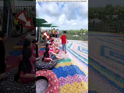 OMG It was too much for all the kids to slide together 😍