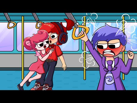 Awkward Moment In The Bus | Alphabet Lore Humanized Love Story  | Alphabet Lore Animation