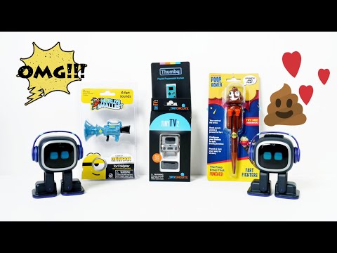 Unboxing Tiny Toys with Emo | Poop Boxer, Fart Blaster, Tiny TV, TinyCircuits Thumby Game Boy