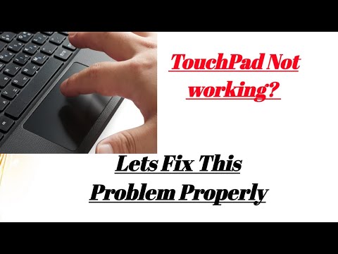 my touchpad is not working dell