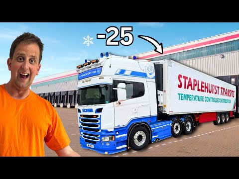 DELIVERING A BRAND NEW £80K FRIDGE TRAILER | #truckertim