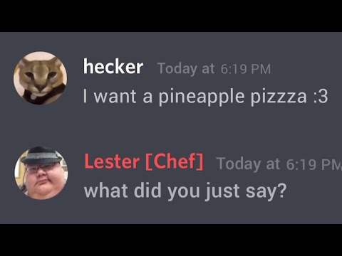 When you order Pineapple pizza in restaurant...