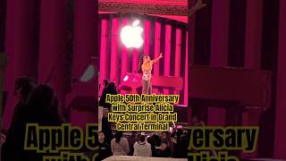 Surprise Alicia Keys Concert in New York #apple #newyorkcity #mta #aliciakeys