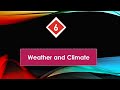 Weather and Climate Concepts Assessment
