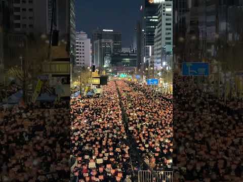 한파특보도 막지 못한 윤석열 퇴진 인파. 2022.12.17 #shorts