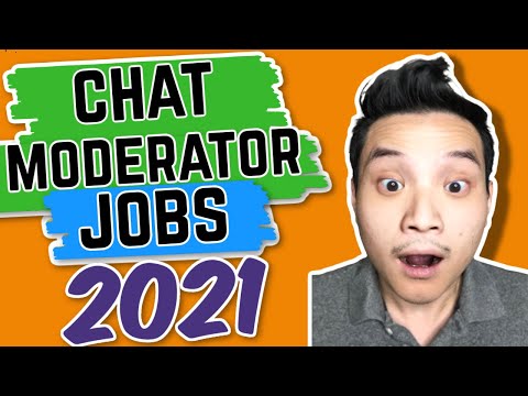 Moderator jobs chat online