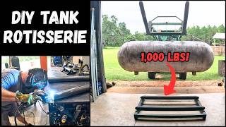 Custom Tank Roller Rotisserie Build! DIY Everlast Plamsma Langmuir CNC