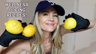 WELLNESS JUICING RECIPES | Ginger Shots, Green Juice, Orange Juice