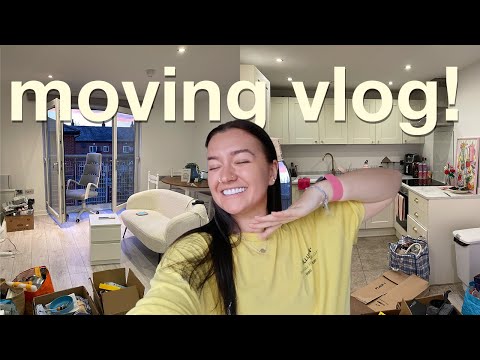 moving vlog!!! decorating the new flat & moving out of the old :(