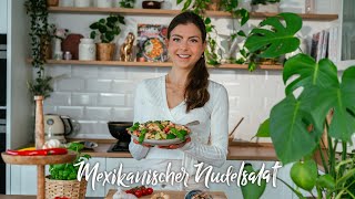 Mexikanischer Nudelsalat Rezept (einfach, lecker, gesund, vegan)