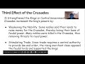Impact of the Crusades on Society