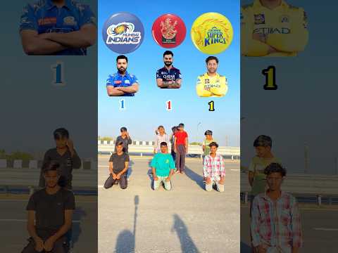 MI VS RCB VS CSK CRICKET TEAM VOTING #MI#rcb #csk #cricket #ipl #chennaisuperkings #royalchallengers