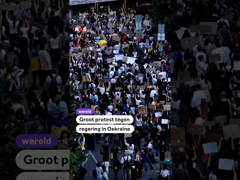 Groot protest tégen regering in Oekraïne