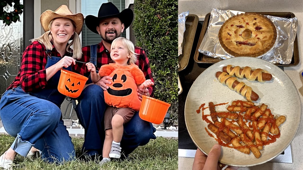 His First Time Trick-or-Treating For Halloween! Family Costume, Spooky Food & More Fun! The Tim Tracker