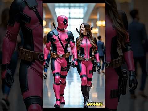 Pink Deadpool from baby to adult ๐ #marvel #shorts #short