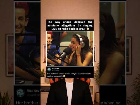 Ariana Grande debunked the auto tune allegations live while on the radio
