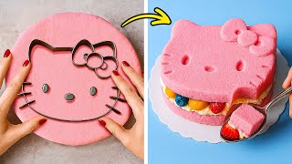 🍰 МИЛЫЙ ТОРТ HELLO KITTY СВОИМИ РУКАМИ! Легкие рецепты и хитрости украшения 🎀💖