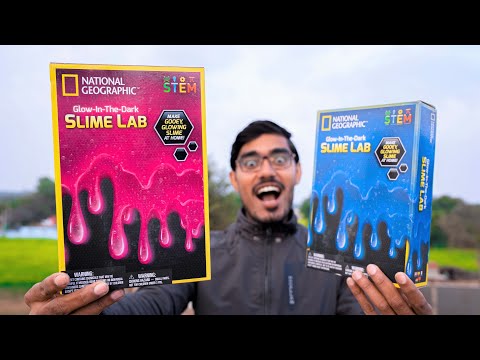 Glow in Dark Slime Kit- Unboxing & Testing | ये अँधेरे में जलता है |
