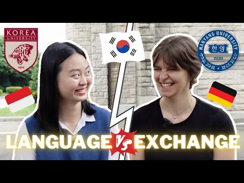 LANGUAGE vs EXCHANGE Students in KOREA! 15 statements on student life, campus, spending, friends...?