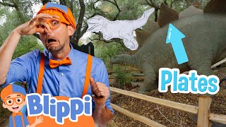 Blippi and the Big Dinosaur 🟣BLIPPI | Educational Kids Cartoons | Moonbug Kids - Play and Goal Club
