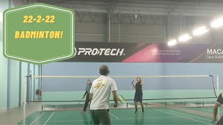 22-2-22 Badminton!