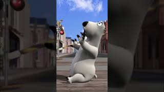 Chase, Train, and Court Chaos! #bernard #polarbear #bear