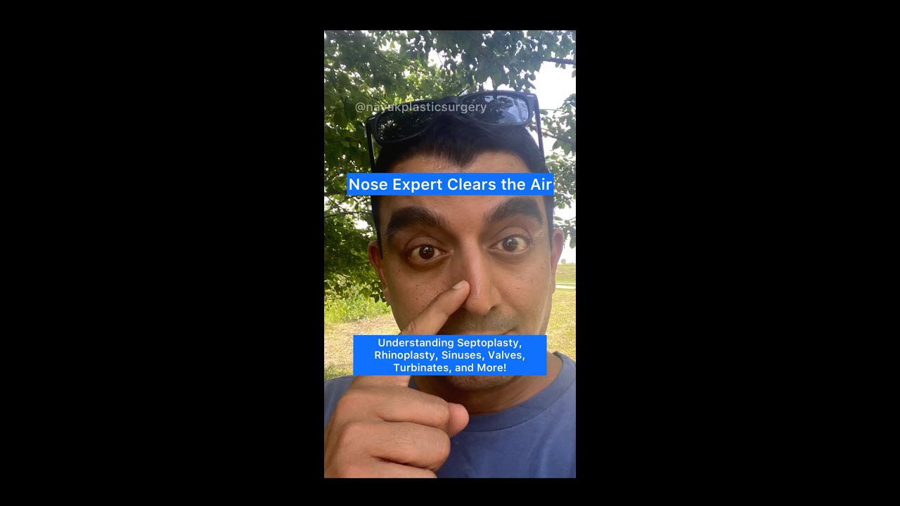 Nose expert discussing nasal health and surgery options.